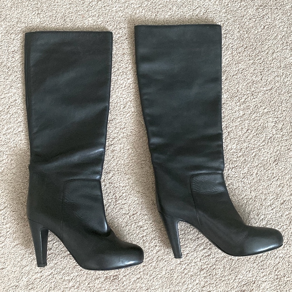 See by Chloe Black Leather High Heeled Boots